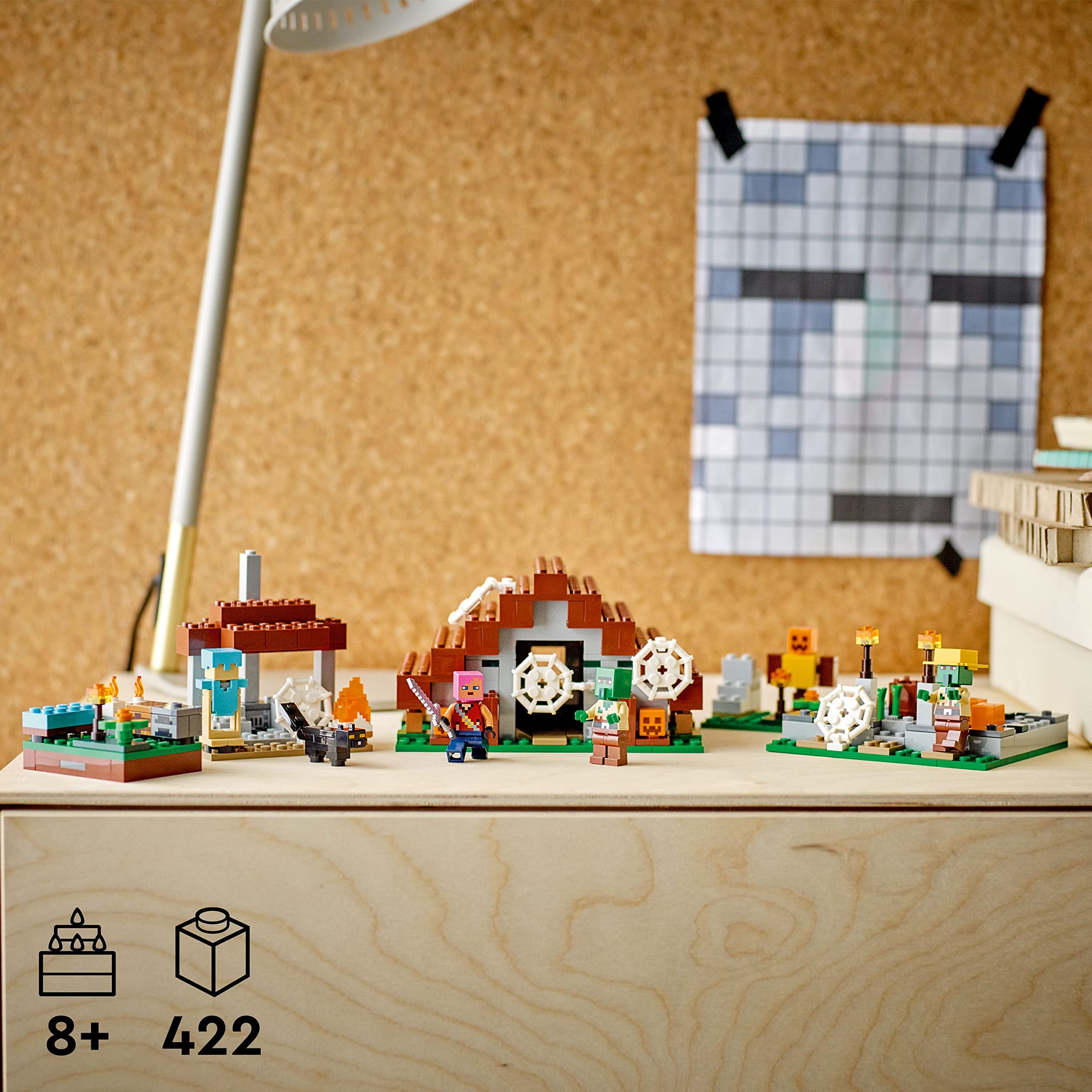 LEGO Minecraft zombie hunter campsite set captures action-packed battles for kids