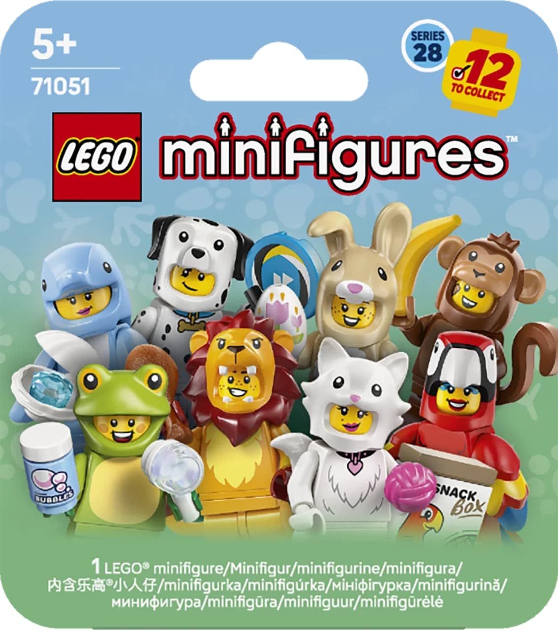 LEGO Minifigure Animal Series 28 fluffy cat: a soft-faced hero for imaginative tales.
