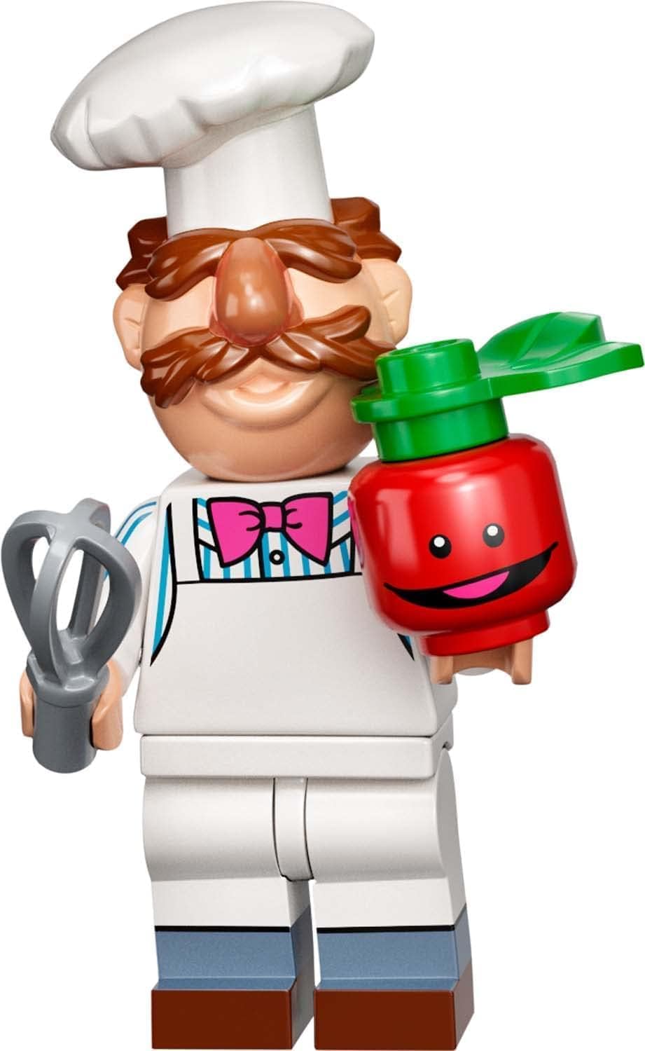 LEGO Swedish Chef minifigure face detail for authentic display