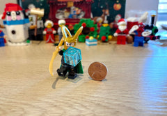 LEGO Minifigureland logo tile adds authentic Marvel detail