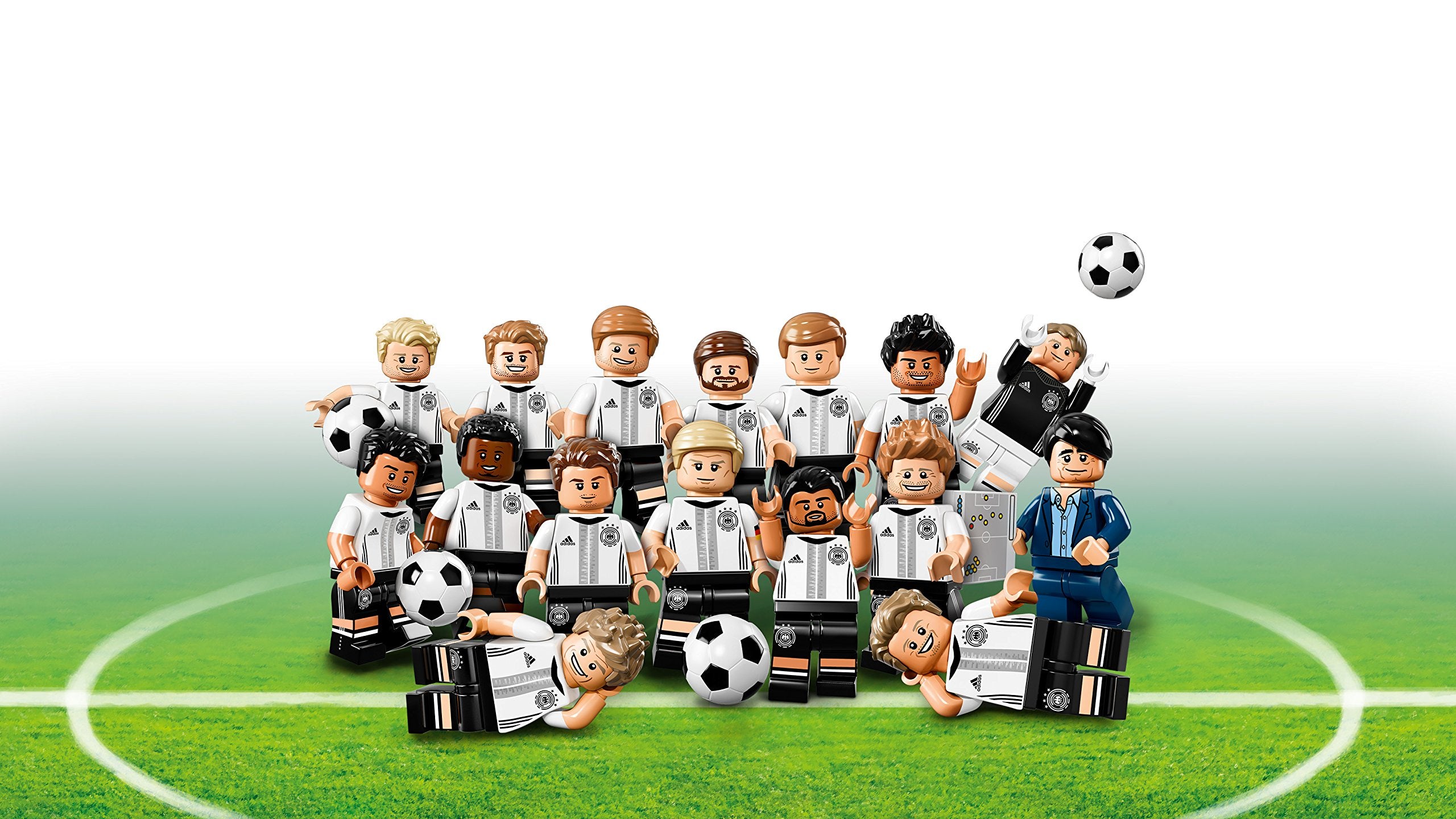 LEGO Minifigures 71014 DFB The Team Jerome Boateng defender figurine for team-building displays.