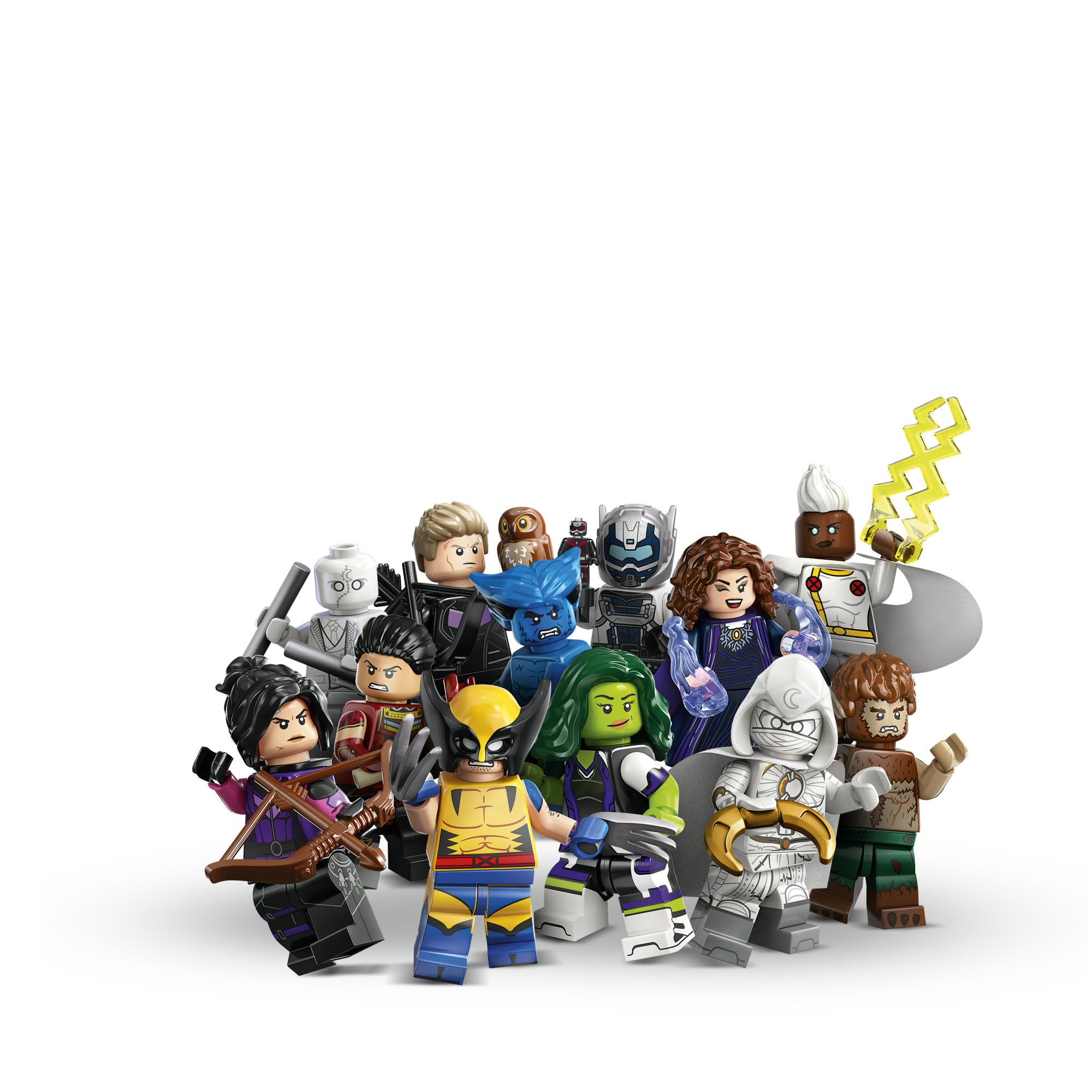 LEGO Marvel Series 2 Wolverine minifigure with accessory for dynamic battles