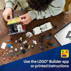 LEGO four minifigures Miles Morales, Gwen Stacy, The Spot, and Officer Jefferson enable cooperative storytelling.