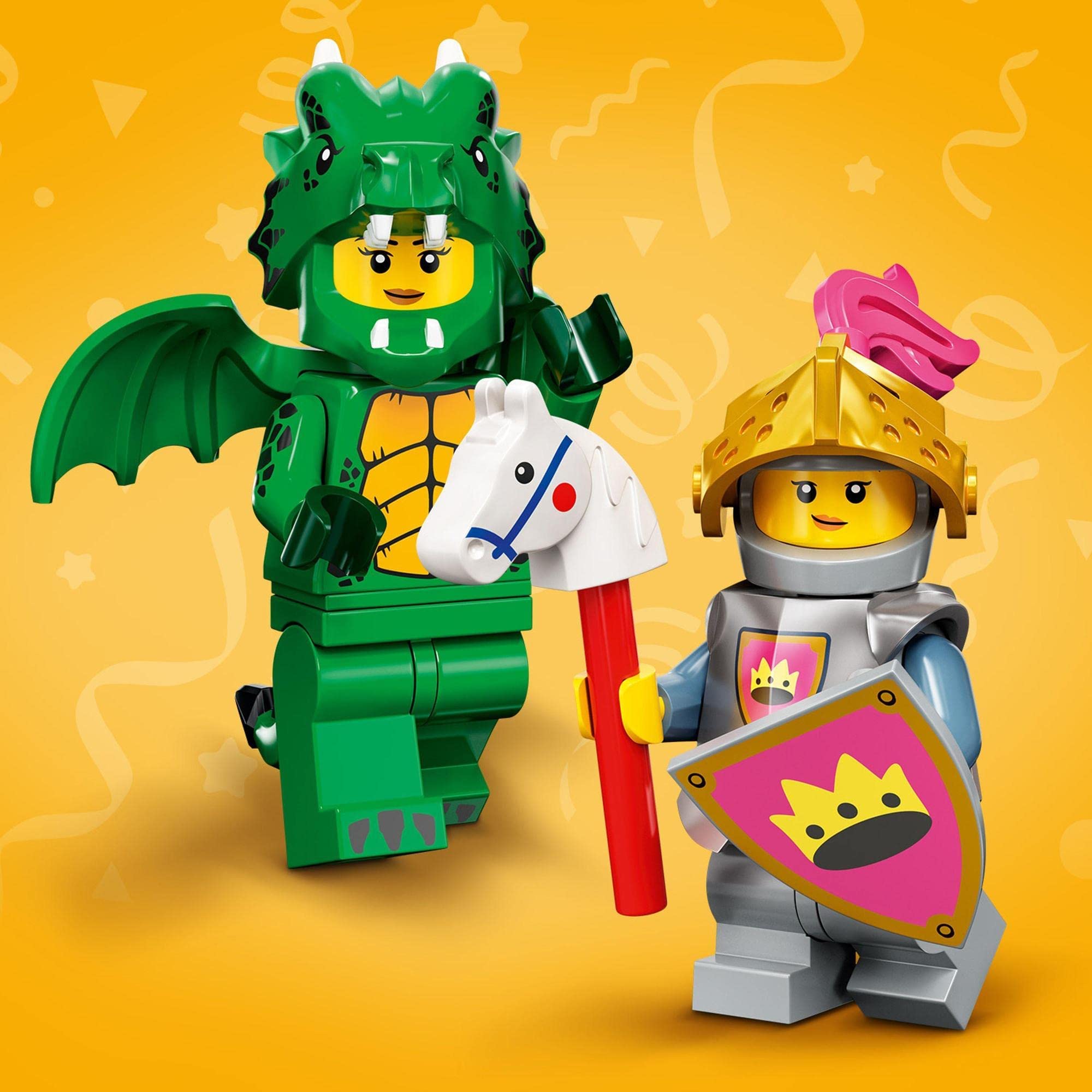 LEGO Minifigures Series 23 Knight of Yellow Castle figure for display and stories.