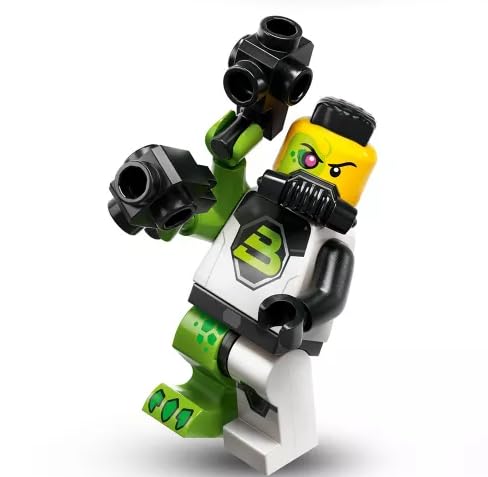 LEGO Minifigures Series 26 Blacktron Mutant 71046 bagged figure for imaginative play and collectible display.