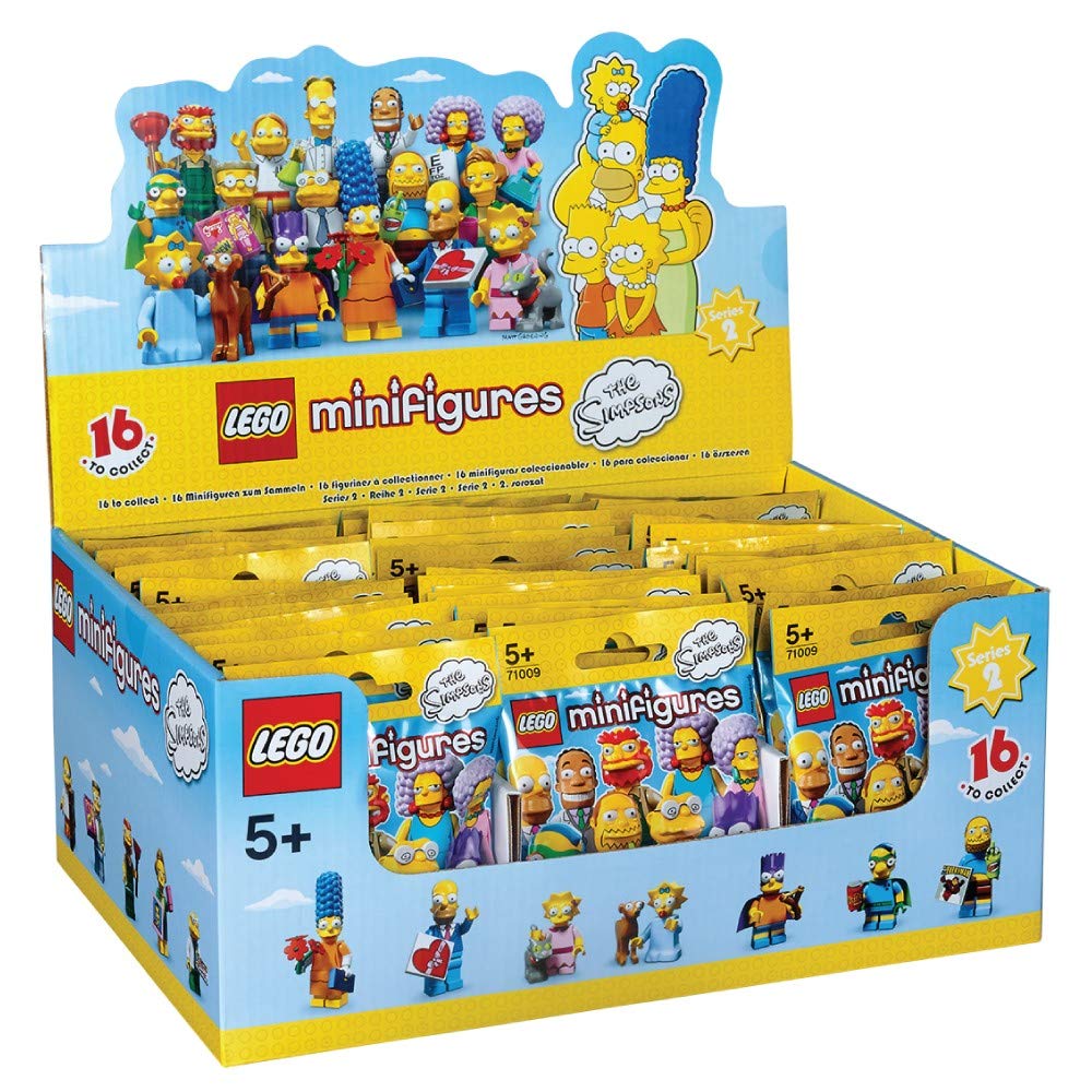 Build a growing Simpsons minifigure collection with 16 characters