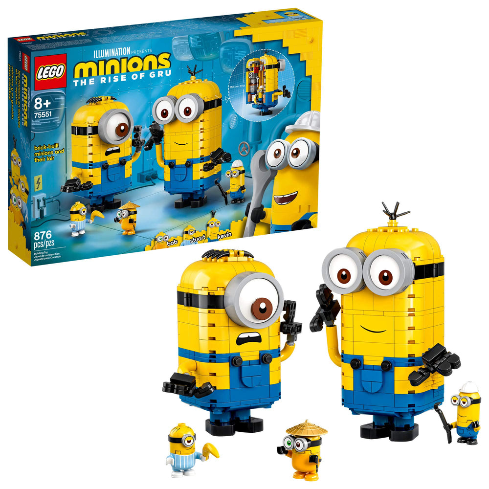 LEGO Minions brick-built Kevin ready for imaginative play and display.