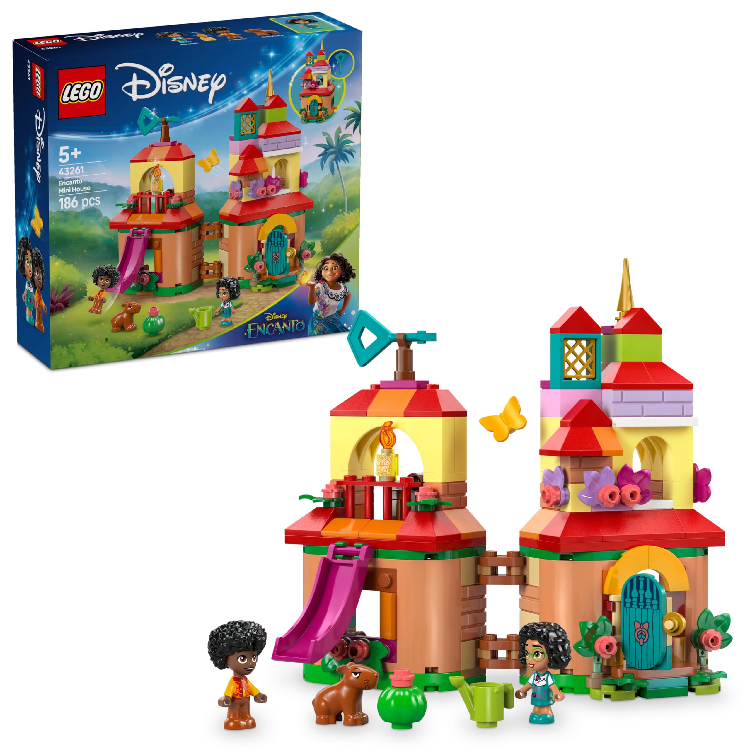 LEGO Mirabel mini open dollhouse for imaginative pretend play and display.