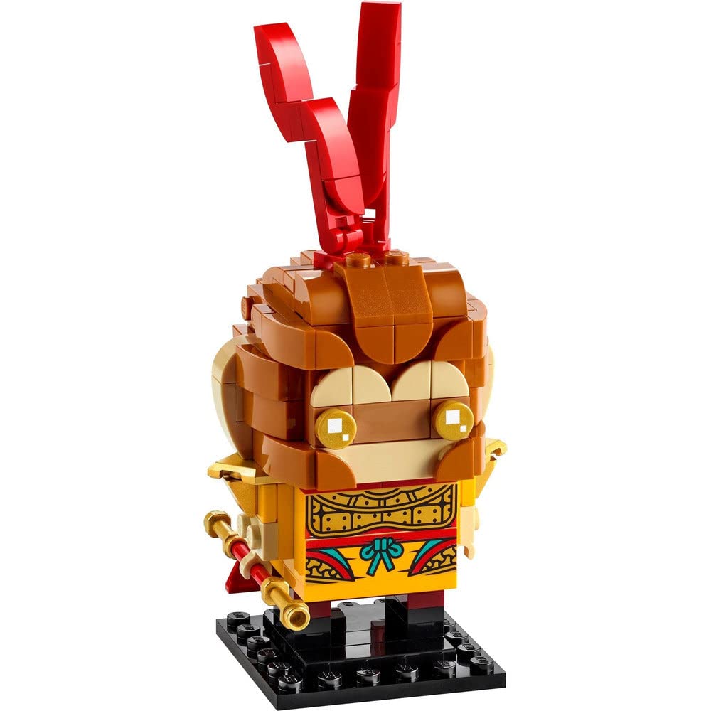 Close-up of LEGO Monkey King BrickHeadz figure for gifting and display
