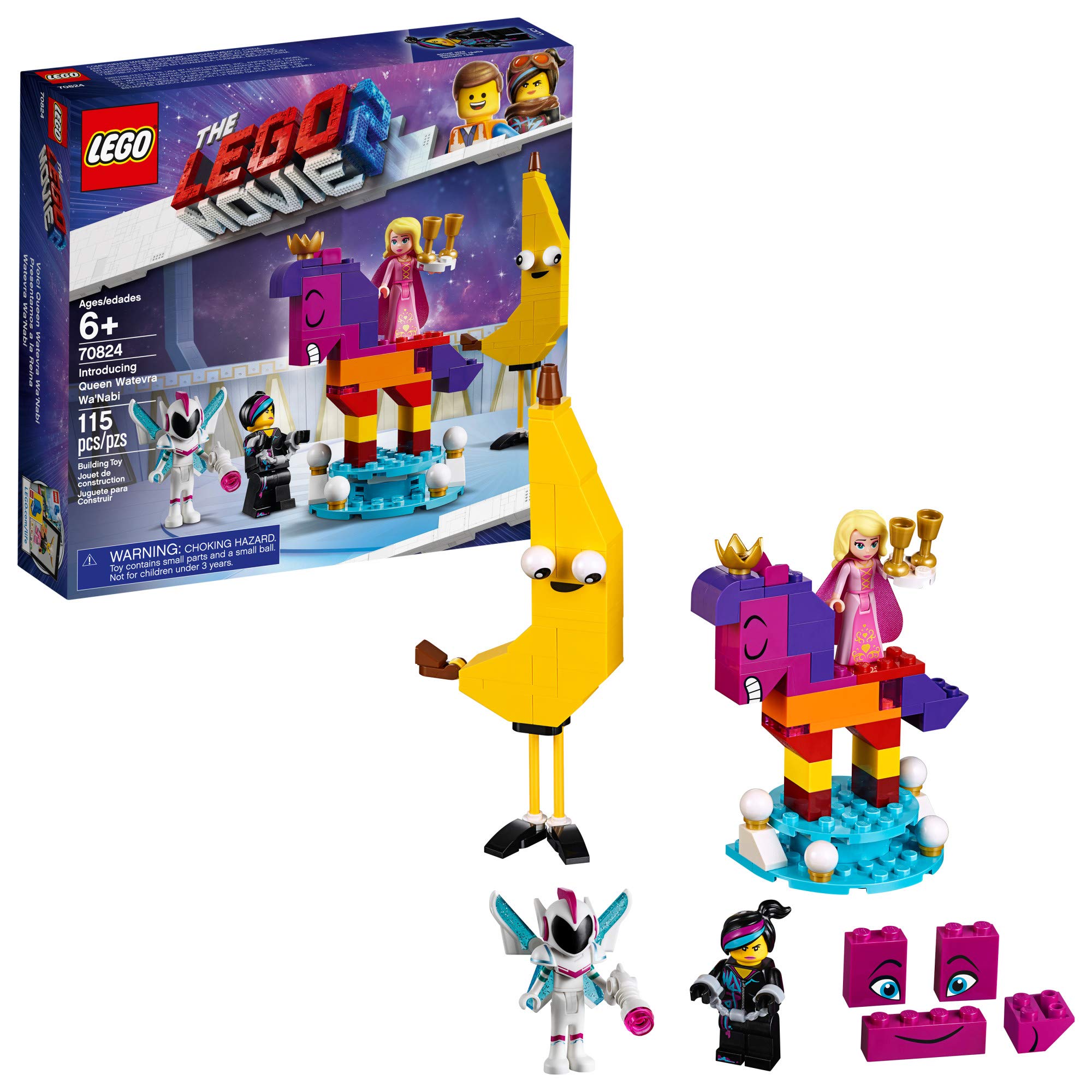 LEGO Movie 2 Queen Watevra Wanabi horse figure for imaginative adventures