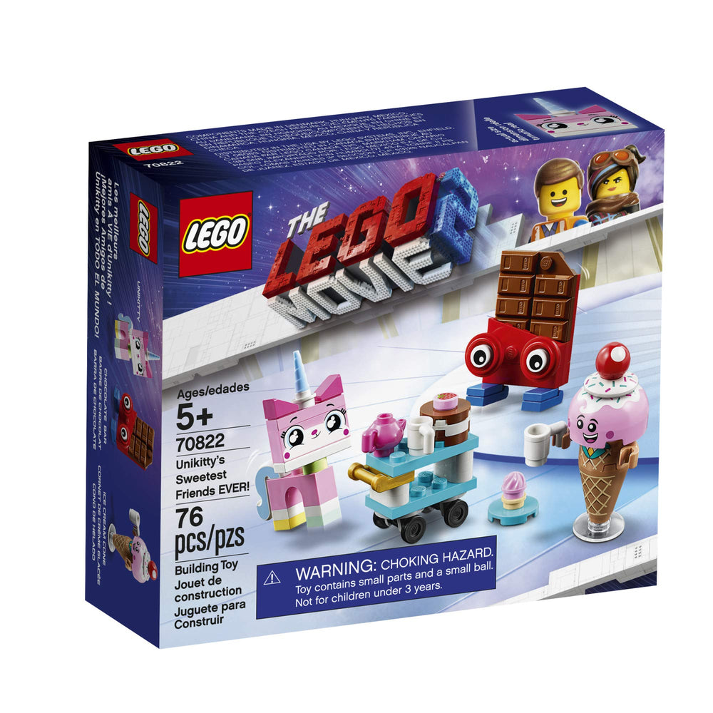 LEGO Movie 2 Unikitty character with two facial expressions for expressive play