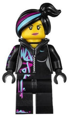 LEGO Wyldstyle minifigure back view showing hoodie detail for reference