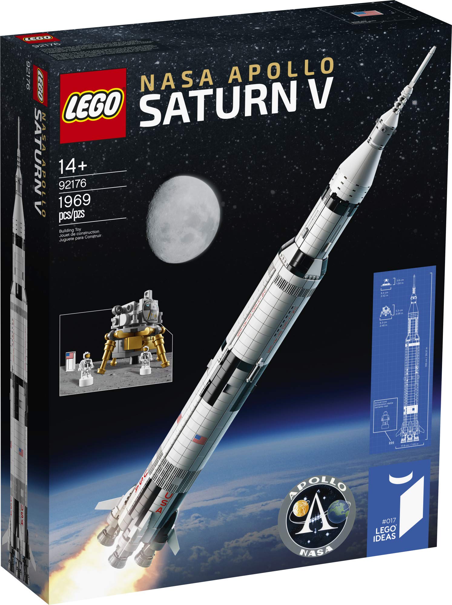 LEGO NASA Apollo Saturn V launch escape system adds realism to the build