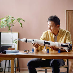 LEGO NASA Apollo Saturn V second-third stages with removable modules for interactive display