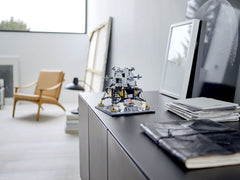 LEGO NASA Apollo 11 lunar lander ladder and features for display realism.