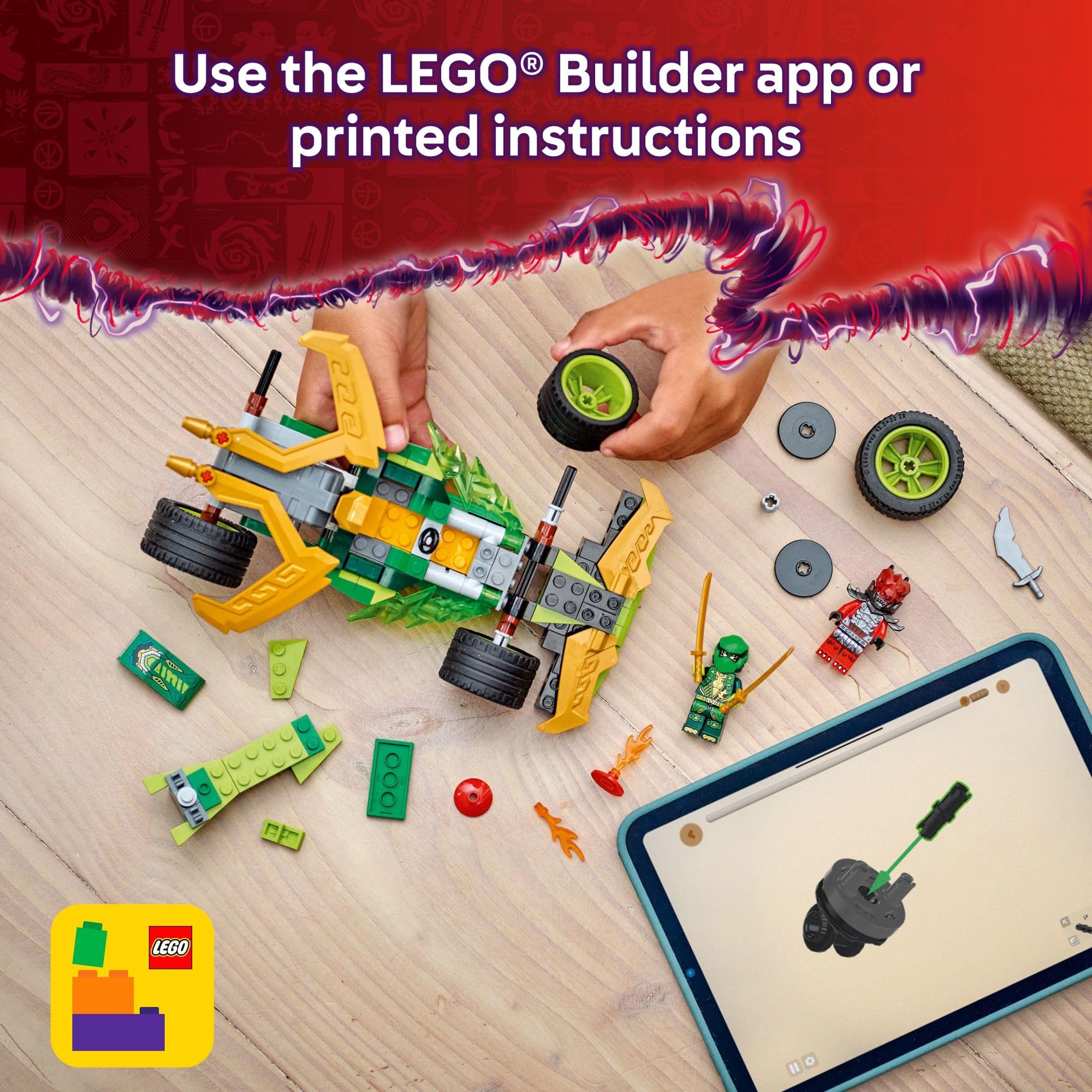 LEGO NINJAGO 181-piece build set encouraging creative building and storytelling.