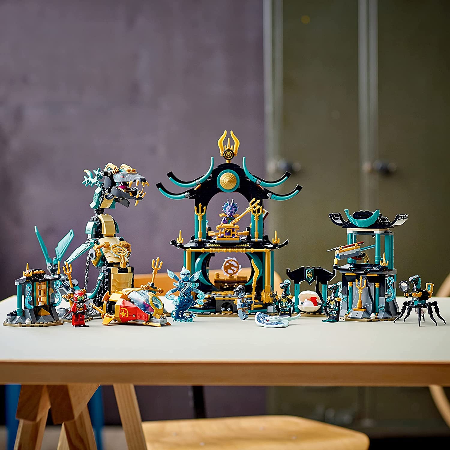 LEGO NINJAGO amulets display unit inspiring collectible storylines.
