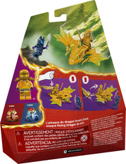 LEGO NINJAGO Arin and Wolf minifigures prepared for ninja clashes.