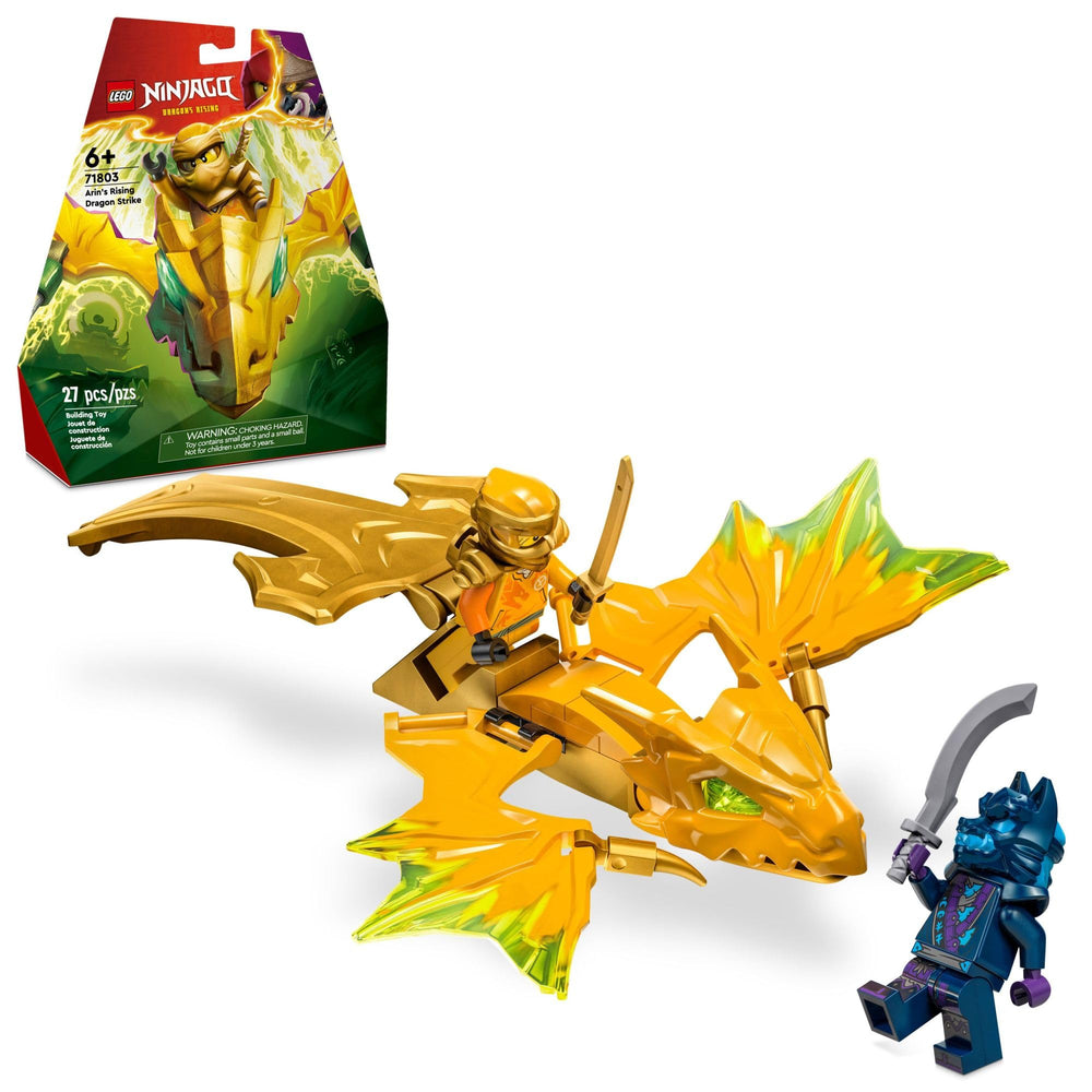 LEGO NINJAGO Arin's Rising Dragon Strike dragon in motion for imaginative battles.