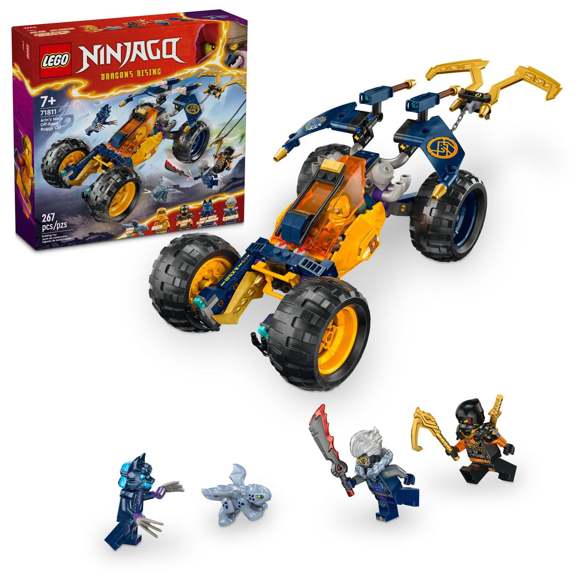 LEGO NINJAGO Arin’s Off-Road Buggy 71811 ready for imaginative battles and high-speed play