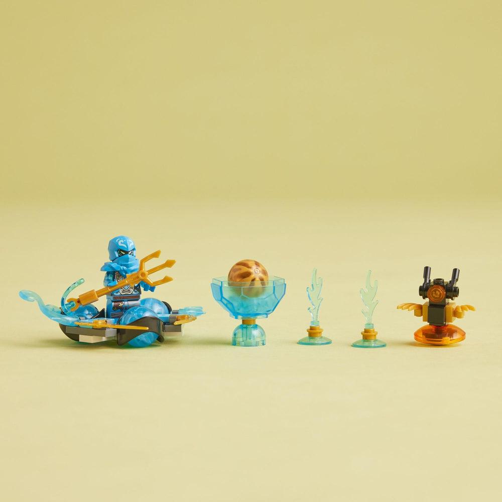 LEGO NINJAGO blue dragon power elements bring vibrant color and collectibility.