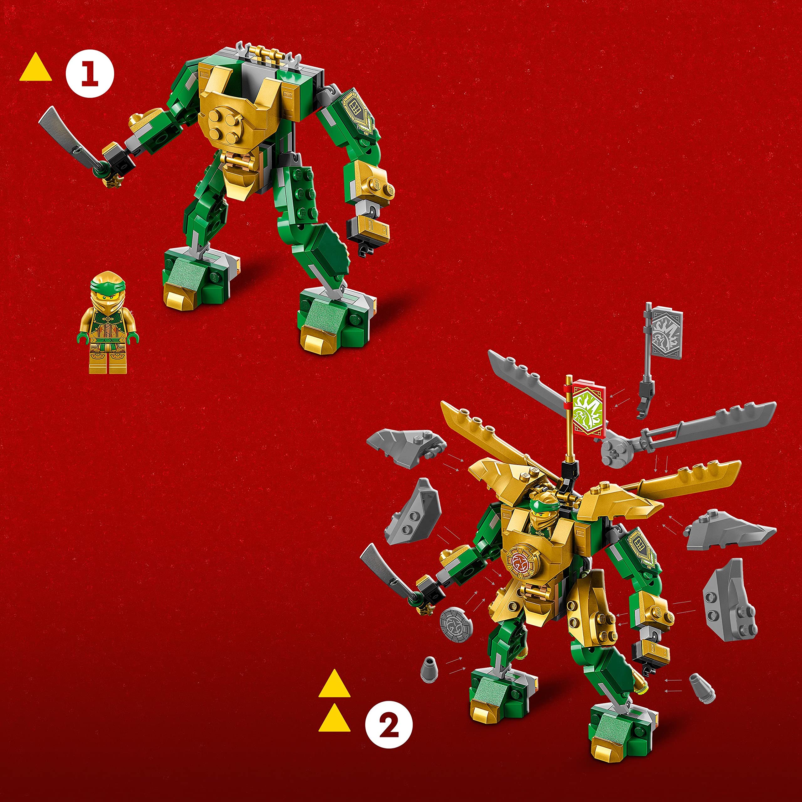 LEGO NINJAGO Bone Warrior mech with ninja weapon for epic battles