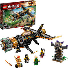 LEGO NINJAGO Boulder Blaster front cockpit with eight shooters for action.