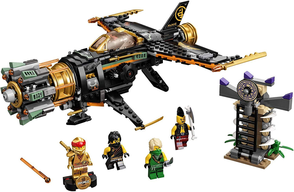LEGO NINJAGO Boulder Blaster rotating front shooters boost rapid-fire play.