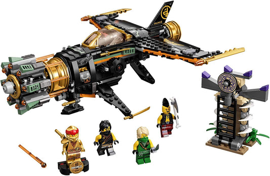 LEGO NINJAGO Boulder Blaster rotating front shooters boost rapid-fire play.