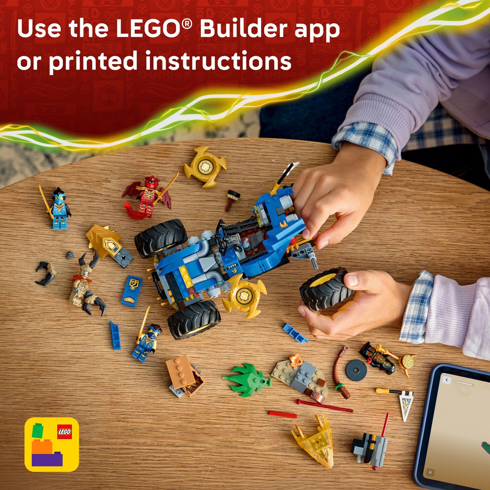LEGO NINJAGO Builder app enables digital storage and 3D views.