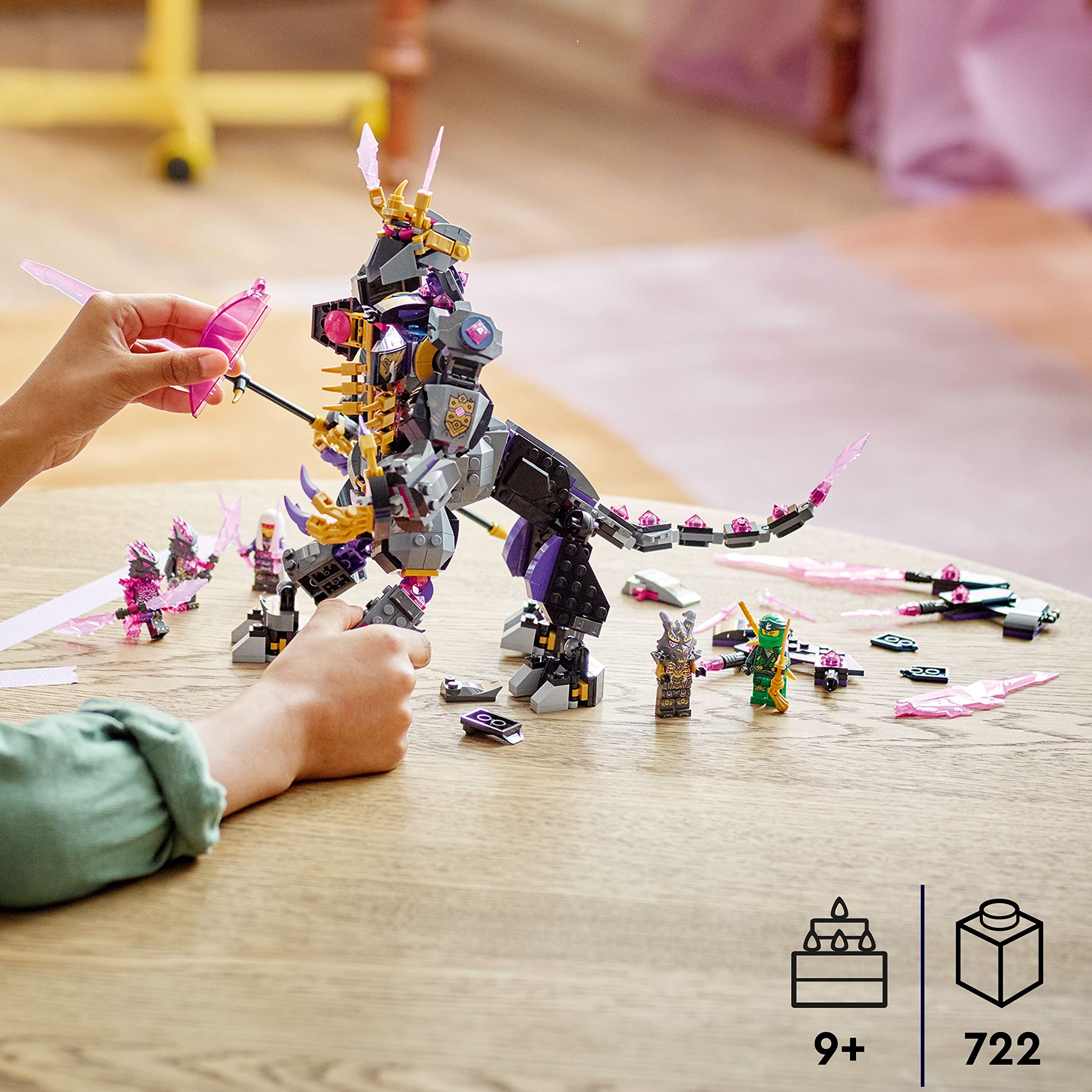 LEGO NINJAGO City battle scene showpiece for kids' rooms