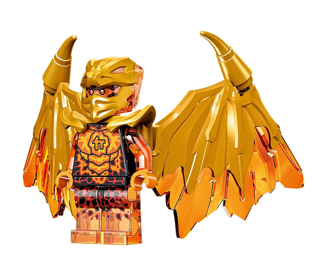 LEGO NINJAGO Cole Golden Dragon sword for dynamic action scenes.