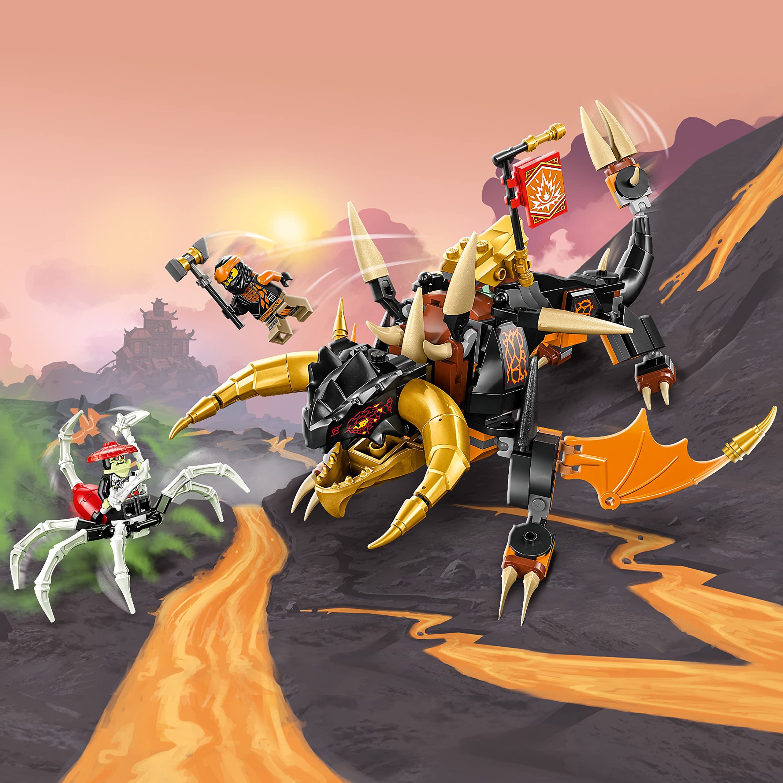 Bone Scorpio on a six-legged scorpion ready for action with LEGO NINJAGO