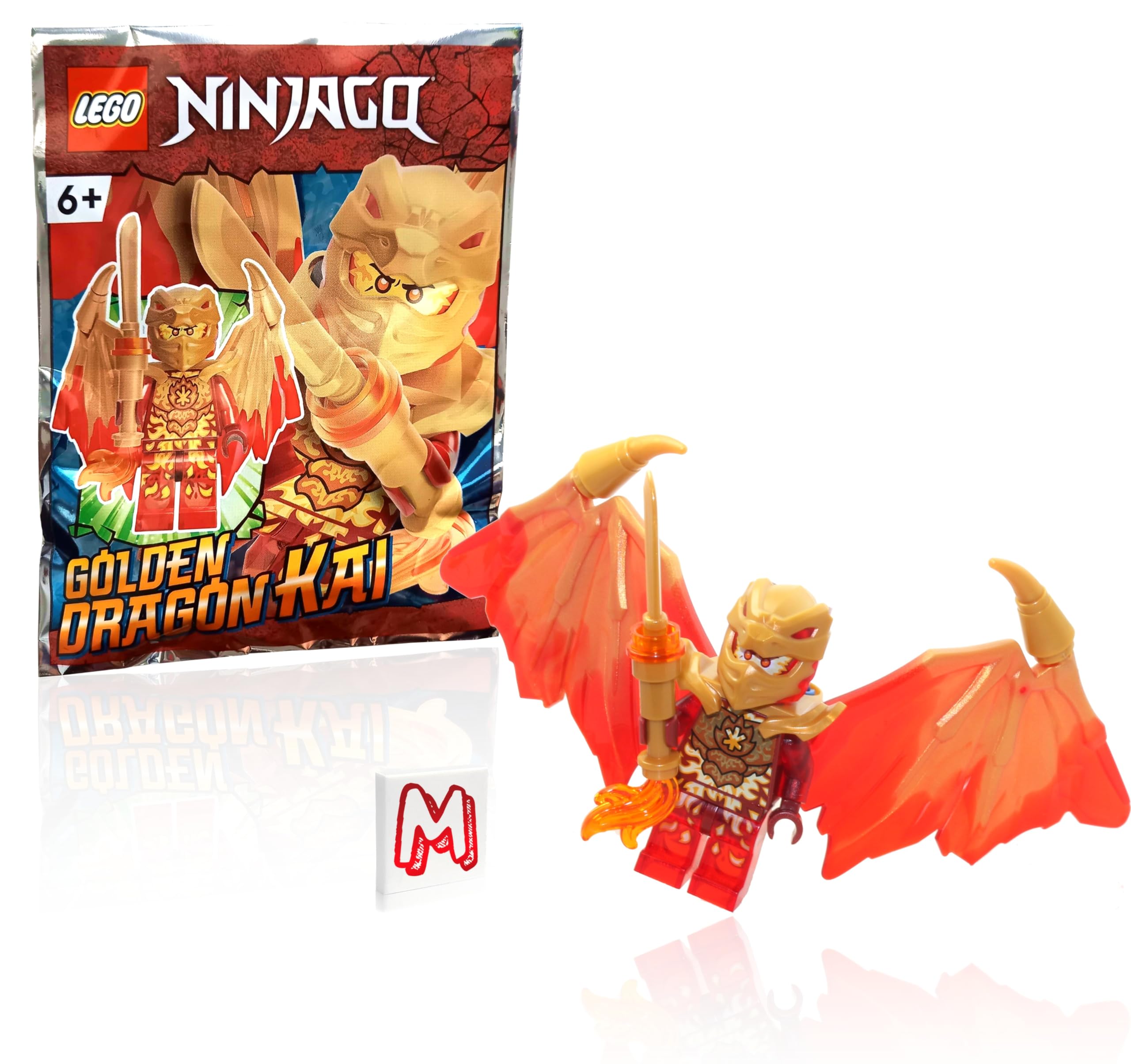 LEGO NINJAGO Kai figure stands about 2 inches tall for display