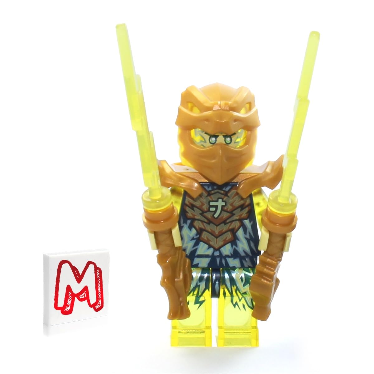 LEGO NINJAGO gold dragon lightning bolts for dynamic battles