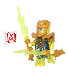 LEGO NINJAGO Jay Golden Dragon figure without wings for creative play