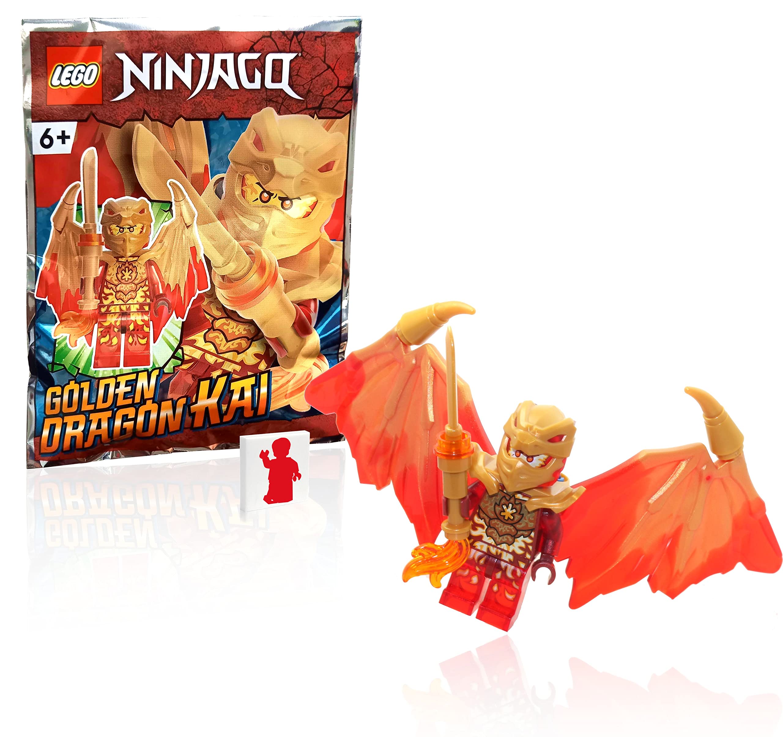 LEGO NINJAGO Kai Golden Dragon with Wings for imaginative battles