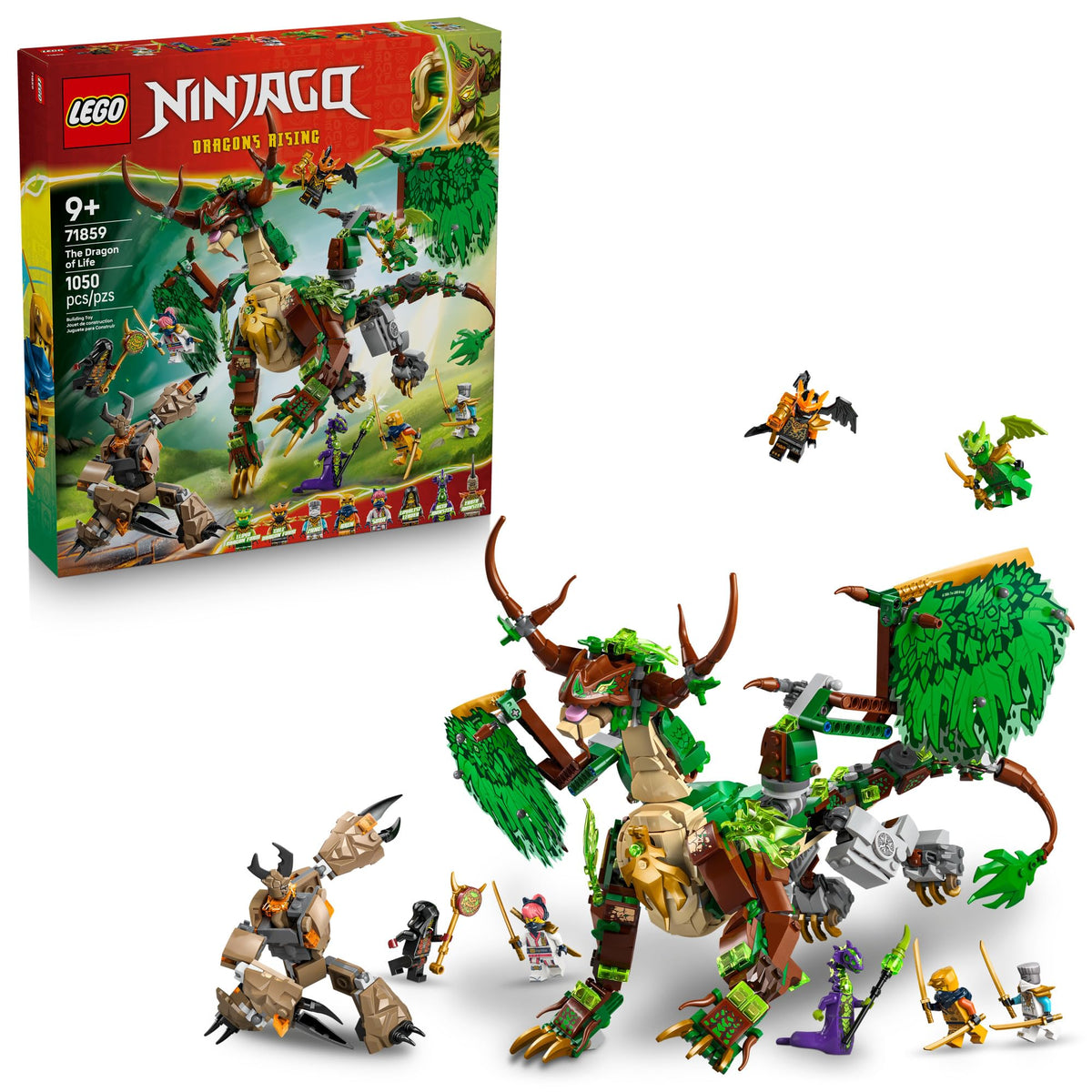 LEGO NINJAGO Dragon of Life dragon pose for dynamic battle scenes and display