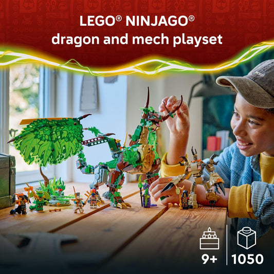 LEGO NINJAGO Dragon of Life wings extended enables dramatic flight poses