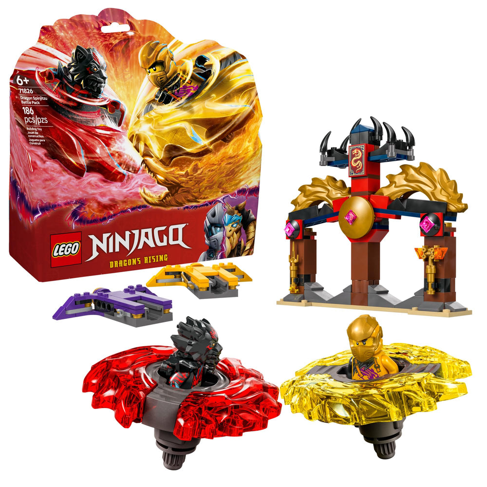 LEGO NINJAGO Dragon Spinjitzu Battle Pack arena temple for dramatic battles