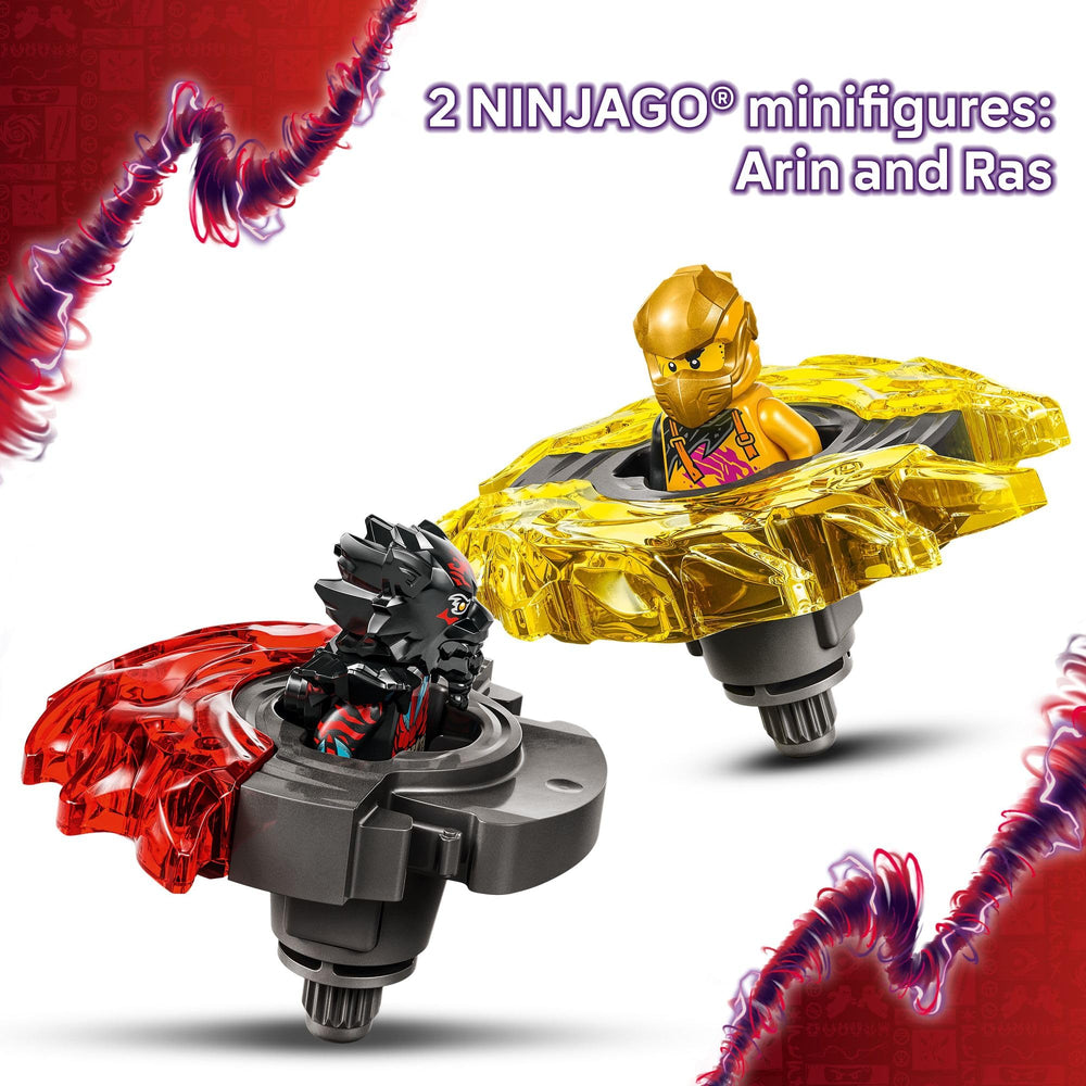 LEGO NINJAGO Dragon Spinjitzu spinner launcher in battle