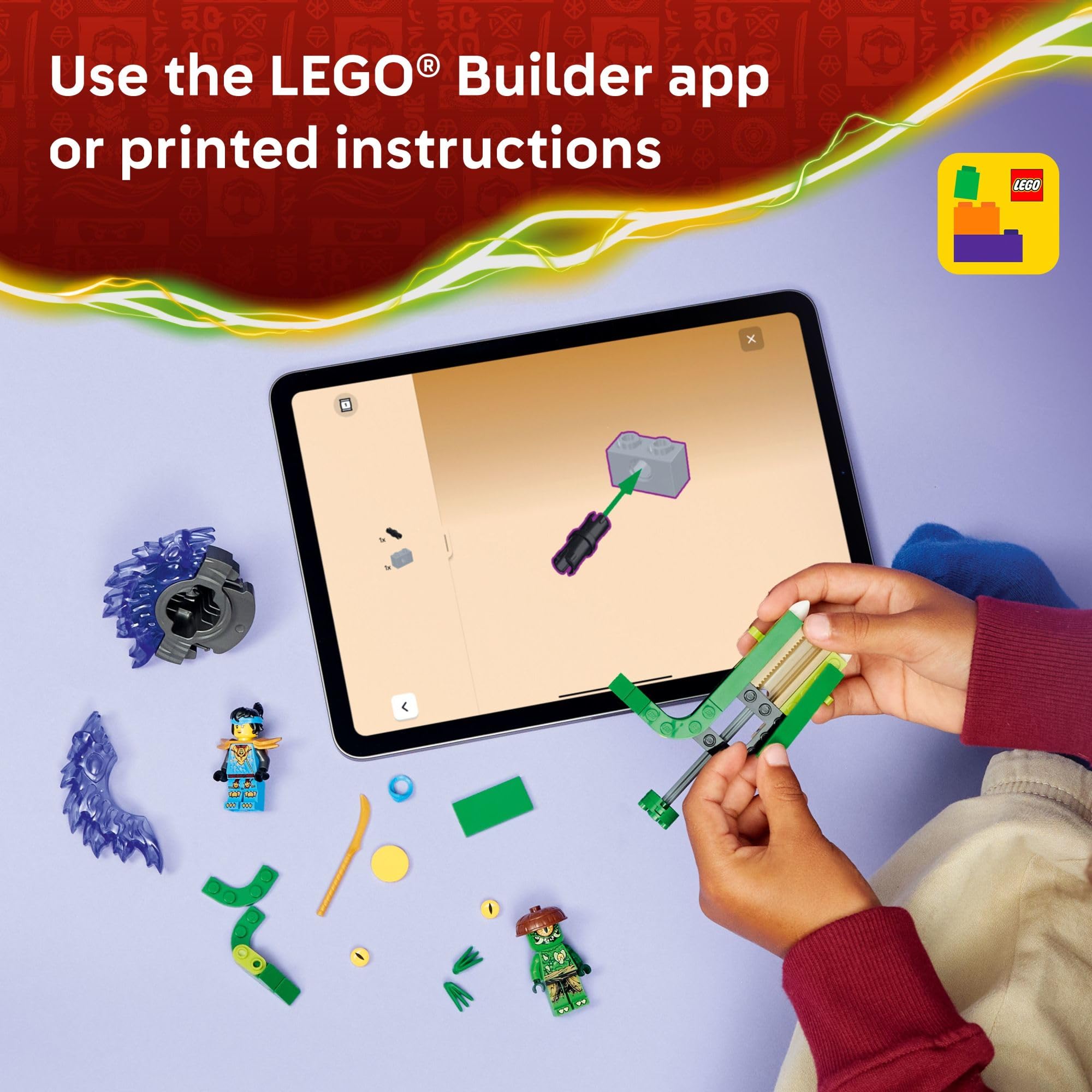 LEGO NINJAGO Dragons Rising tie in scenes spark adventures