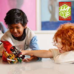 LEGO NINJAGO dual cockpit action with minifigs fosters imaginative play