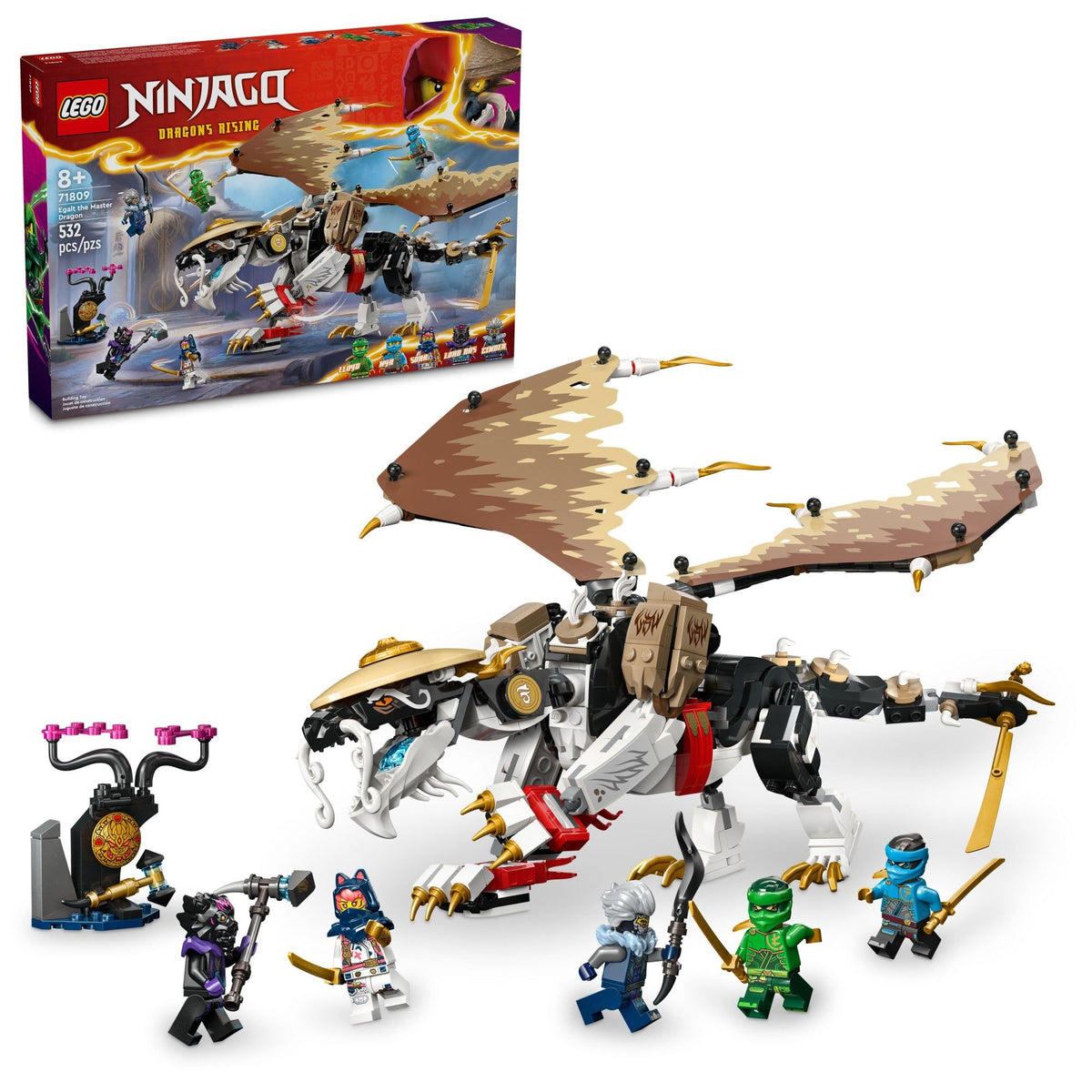 LEGO NINJAGO Egalt Master Dragon figure with posable joints for action play