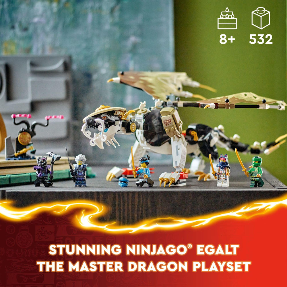 LEGO NINJAGO Egalt Master Dragon foil wings for dynamic battle poses