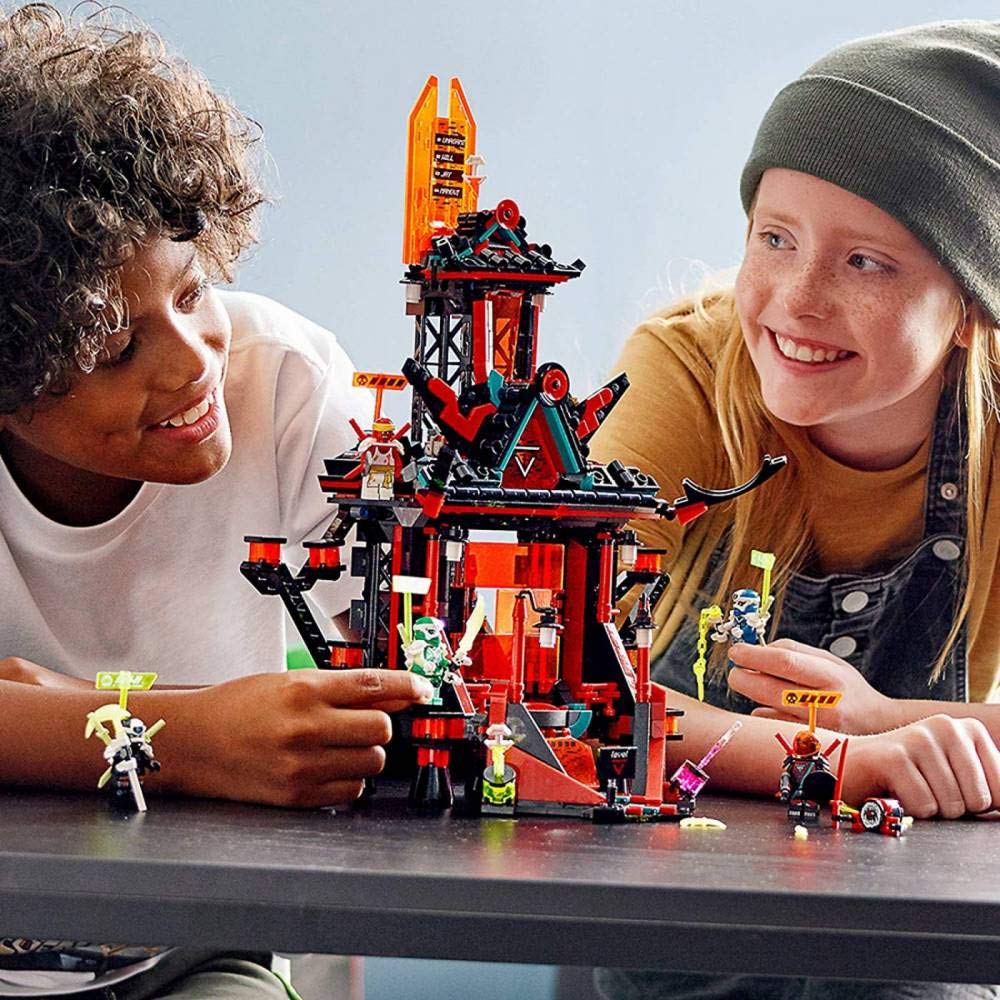 LEGO NINJAGO Empire Temple detailed model serves as a standout display when not used