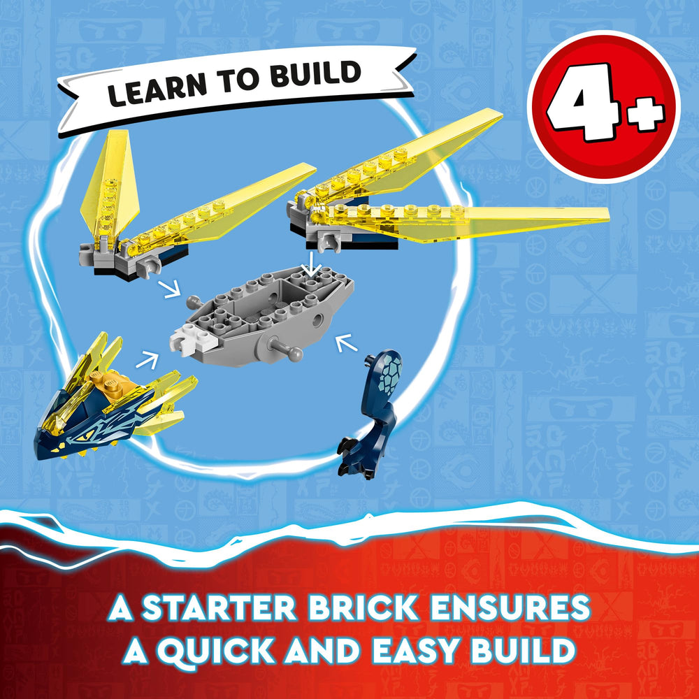 LEGO NINJAGO energy dragon wings for dramatic aerial poses