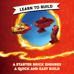 LEGO NINJAGO four ninja figures—imaginative storytelling with Kai, Wyldfyre, and allies.