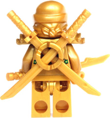 LEGO Ninjago Gold Ninja with dual gold swords for dynamic action poses