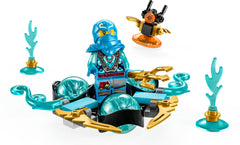 LEGO NINJAGO golden dragon energy core element as a coveted prize.